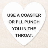 NUTZEN SIE EINEN UNTERSETZER ODER ICH WERDE DICH I (Vorderseite)