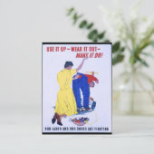 Nutzen Sie es aus dem 2. Weltkrieg Postkarte (Stehend Vorderseite)