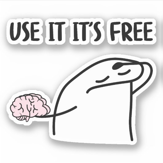 Nutzen Sie es kostenlos Aufkleber (Vorderseite)