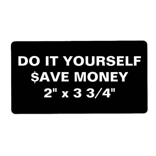 NUTZEN SIE ES SELBST ~ 8 Adressbezeichnungen 2" x  (Vorne)