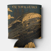 Nutzen Sie Ihre Gears - Steampunk Airship Adventur Dosenkühler (Rückseite)