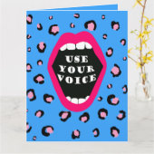 Nutzen Sie Ihre Stimme Karte (Gelbe Blume)