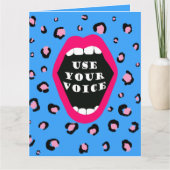 Nutzen Sie Ihre Stimme Karte (Vorderseite)