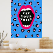 Nutzen Sie Ihre Stimme Poster (Küche)