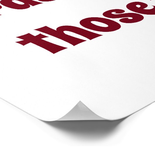 Nutzen Sie Ihre Talente - Vertrauensquote Poster (Ecke)