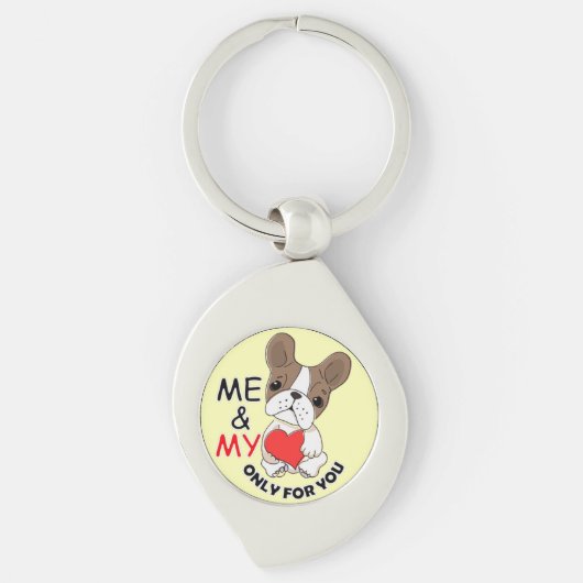 NUTZEN SIE IHREN HERZ_Metall-Schlüsselanhänger Swi Schlüsselanhänger (Vorderseite)