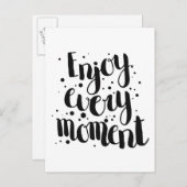 Nutzen Sie jeden Moment 2 Postkarte (Vorne/Hinten)