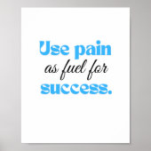 Nutzen Sie Schmerzen als Treibstoff für den Erfolg Poster (Vorne)
