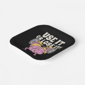 Nutzen und trainieren Sie Ihr Gehirn Pappteller (Gewinkelt)