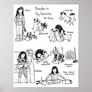 Nutzen zum Mops-Besitz Poster