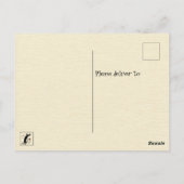 Nützlich wie das T in Pinot Grigio Postkarte (Rückseite)