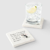 Nützlich wie das T in Pinot Grigio Steinuntersetzer (Seitenansicht)