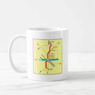 Nützliche Atlanta-Untergrundbahn-Karte Kaffeetasse