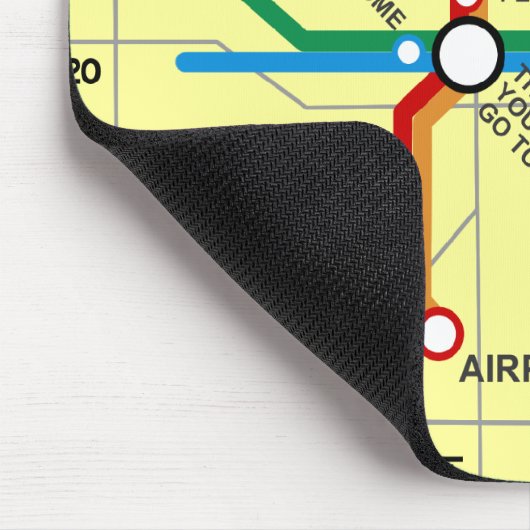 Nützliche Atlanta-Untergrundbahn-Karte Mousepad (Ecke)