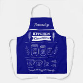 Nützliche Küche Kochen Konversion Navy Blue Backen Schürze (Vorderseite)