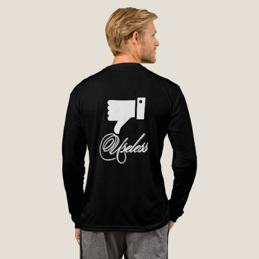 Nützliche Script-Kunst Tri-Blend Shirt (Voller Rücken)