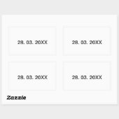 Nützlicher bearbeitbarer Persönlicher Text Rechteckiger Aufkleber (Blatt)