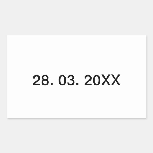 Nützlicher bearbeitbarer Persönlicher Text Rechteckiger Aufkleber (Vorderseite)