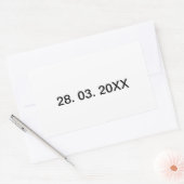 Nützlicher bearbeitbarer Persönlicher Text Rechteckiger Aufkleber (Umschlag)