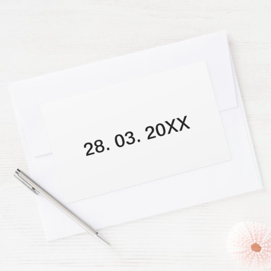 Nützlicher bearbeitbarer Persönlicher Text Rechteckiger Aufkleber (Umschlag)