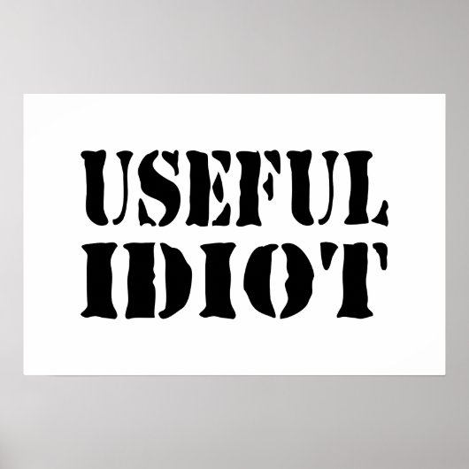 NÜTZLICHER IDIOT POSTER (Vorne)