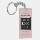 Nützlicher QR-Code für Werbezwecke für den rosafar Schlüsselanhänger (Vorderseite links)