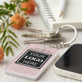 Nützlicher QR-Code für Werbezwecke für den rosafar Schlüsselanhänger (Vorderseite rechts)