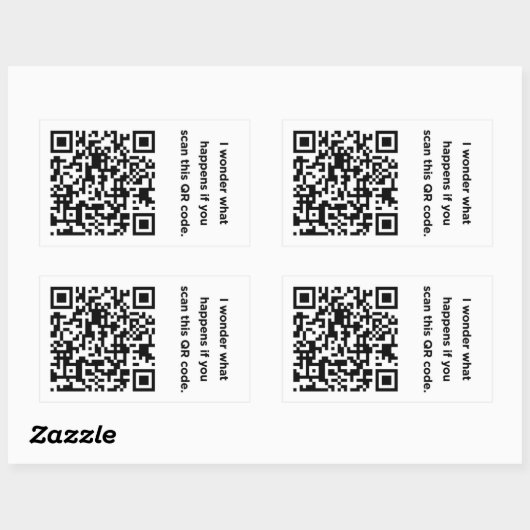 Nützlicher QR-Code: Wunder Rechteckiger Aufkleber (Blatt)