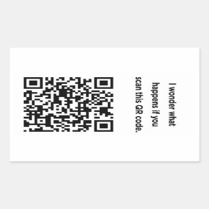 Nützlicher QR-Code: Wunder Rechteckiger Aufkleber