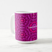 Nützliches abstraktes Mandala-Kunstmuster-Geschenk Kaffeetasse (Vorderseite Links)