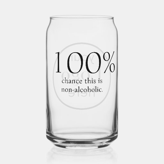 Nützliches Firmenlogo Sober-Bar Dosenglas (Vorderseite)