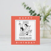 Nützliches Gnome im Garten Cartoon Karte (Stehend Vorderseite)