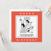 Nützliches Gnome im Garten Cartoon Karte (Vorderseite/Rückseite Beispiel)