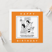 Nützliches Gnome im Garten Cartoon Karte (Vorderseite/Rückseite Beispiel)