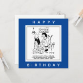 Nützliches Gnome im Garten Cartoon Karte (Vorderseite/Rückseite Beispiel)