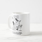 Nützliches Gnome im Garten. Funny Kaffeetasse (Vorderseite Links)