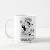 Nützliches Gnome im Garten. Funny Kaffeetasse (Links)