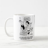 Nützliches Gnome im Gartencenter. Funny Kaffeetasse (Links)