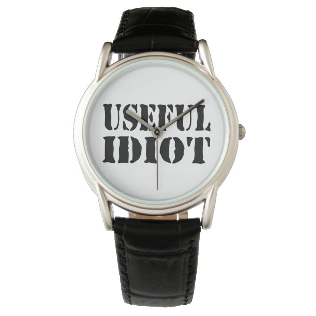 NÜTZLICHES IDIOT ARMBANDUHR (Vorderseite)