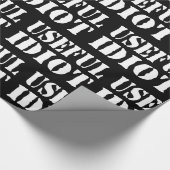 NÜTZLICHES IDIOT GESCHENKPAPIER (Ecke)