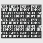 NÜTZLICHES IDIOT GESCHENKPAPIER (Flach)