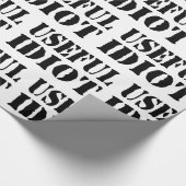 NÜTZLICHES IDIOT GESCHENKPAPIER (Ecke)