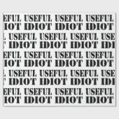 NÜTZLICHES IDIOT GESCHENKPAPIER (Flach)
