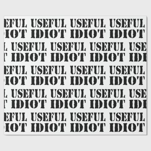 NÜTZLICHES IDIOT GESCHENKPAPIER (Flach)