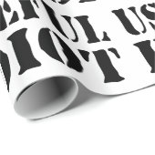 NÜTZLICHES IDIOT GESCHENKPAPIER (Rolleneckpunkt)