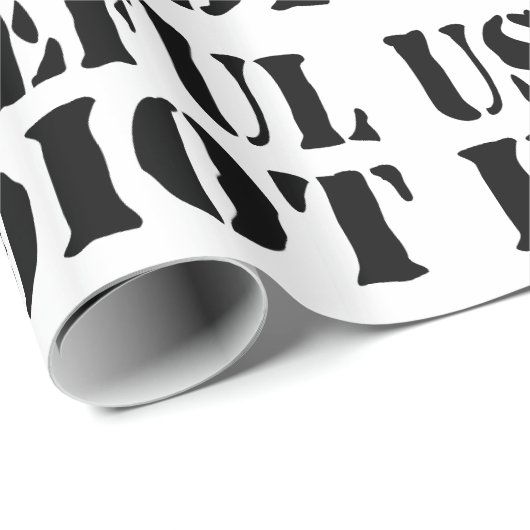 NÜTZLICHES IDIOT GESCHENKPAPIER (Rolleneckpunkt)