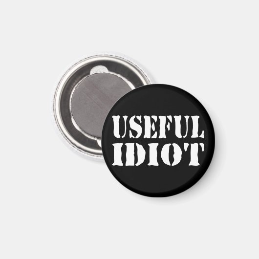 NÜTZLICHES IDIOT MAGNET (Vorderseite/Rückseite)