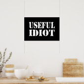 NÜTZLICHES IDIOT POSTER (Küche)