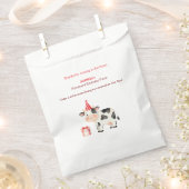 Nutztier Kuh Geburtstags-Geschenktüte | Editierbar Geschenktütchen (Ausgeschnitten)