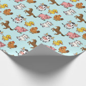 Nutztiere Geschenkpapier (Ecke)